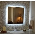 Ketcham 36" "H x 30" "W, Frosted Glass Edge Mirror, LED Mirror LUM-3036P